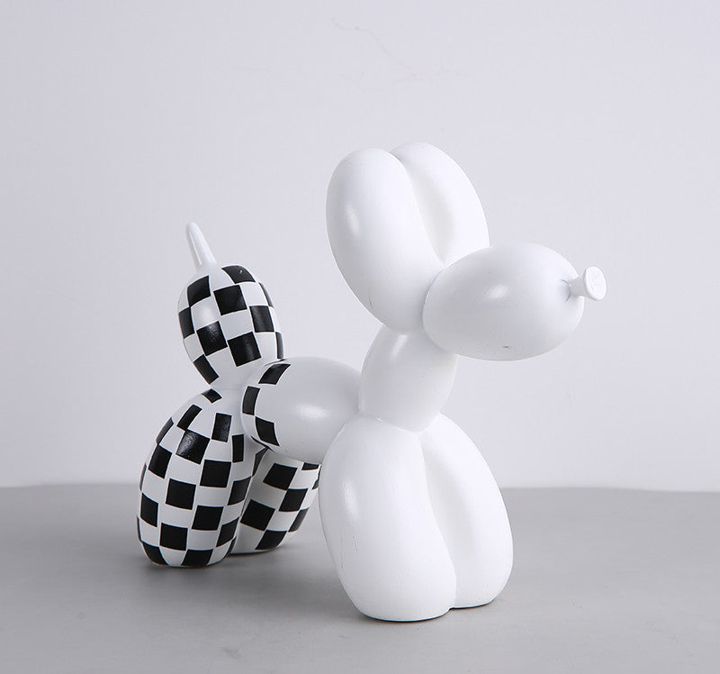 Zwart witte ballonnenhond