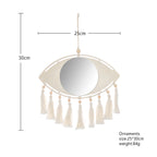 Troscana | Boho Macrame Oog Spiegel Wanddecoratie