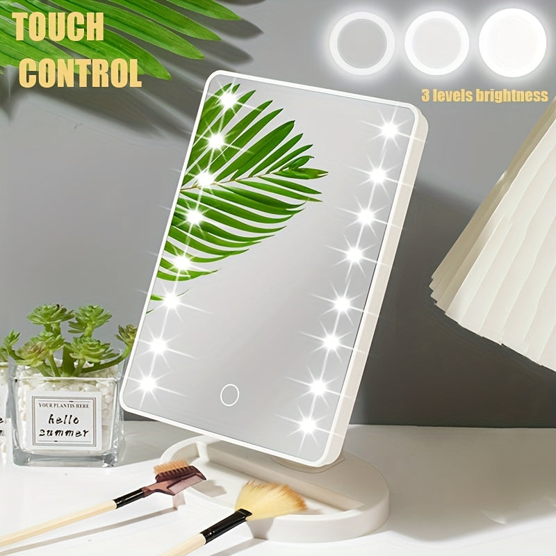GlowMirror - Draagbare Make-up Spiegel met LED Verlichting