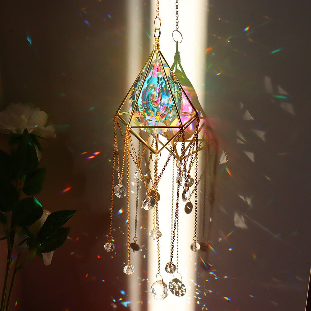 Kamers Decoratie Kristallen Zon vanger Windgong