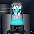 Creatieve 3in1 Kleurrijke Medusa Lamp Met Klok Luminous Draagbare Stereo Ademhalingslicht Slimme Decoratie Bluetooth Speaker