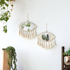 Troscana | Boho Macrame Oog Spiegel Wanddecoratie