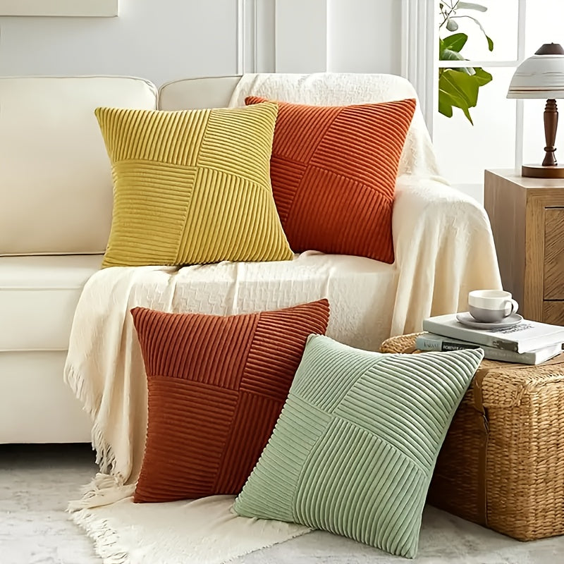 Kussensloop Set | Boho Stijl | Zachte Koord | 2 stuks, 45×45 cm, 50x50cm
