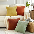 Kussensloop Set | Boho Stijl | Zachte Koord | 2 stuks, 45×45 cm, 50x50cm