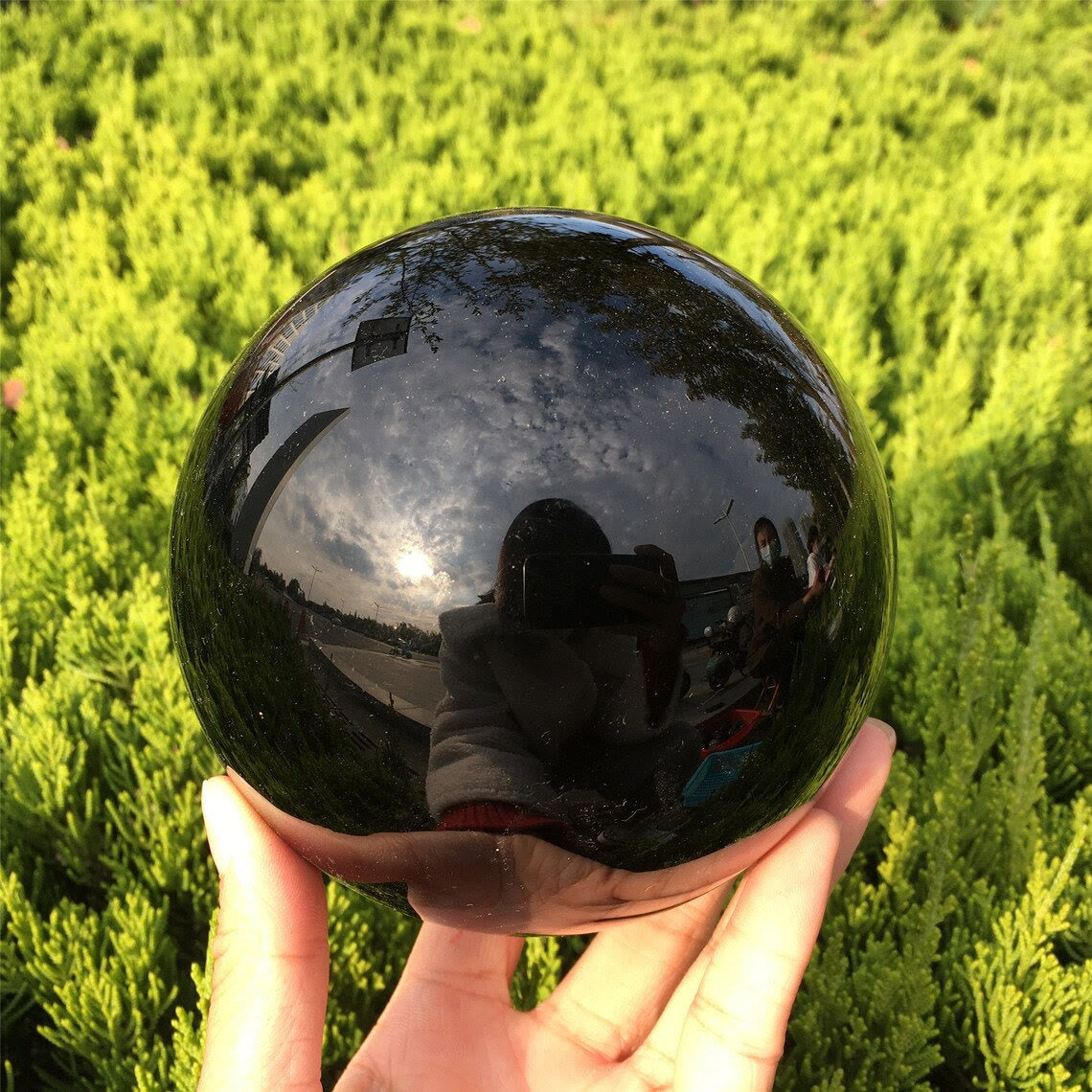 Obsidiaanse Kristallen Bal Decoratie