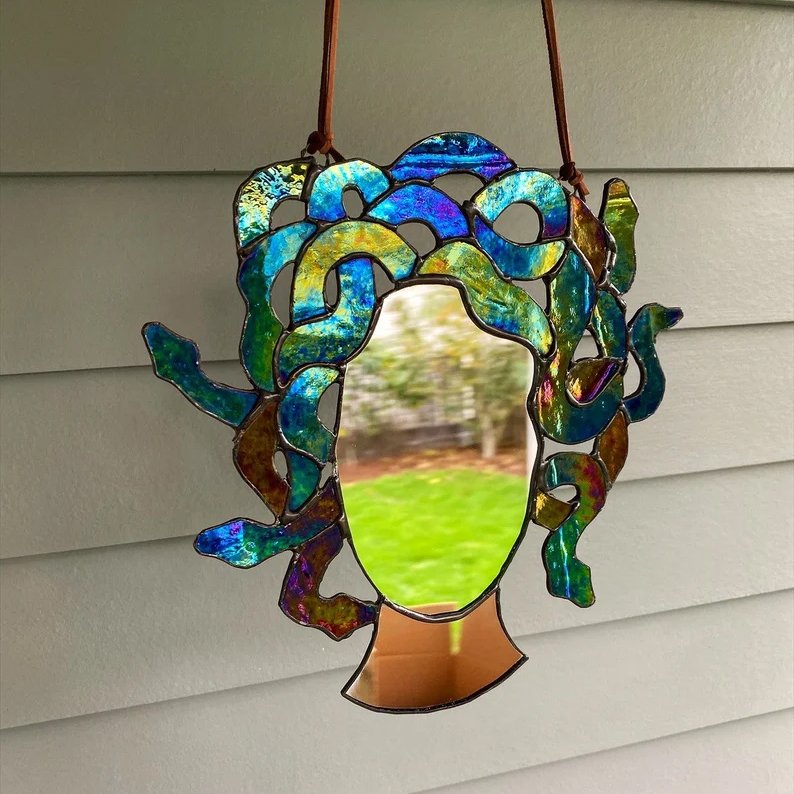 Medusa Gevet Glas Zonnevanger Spiegel