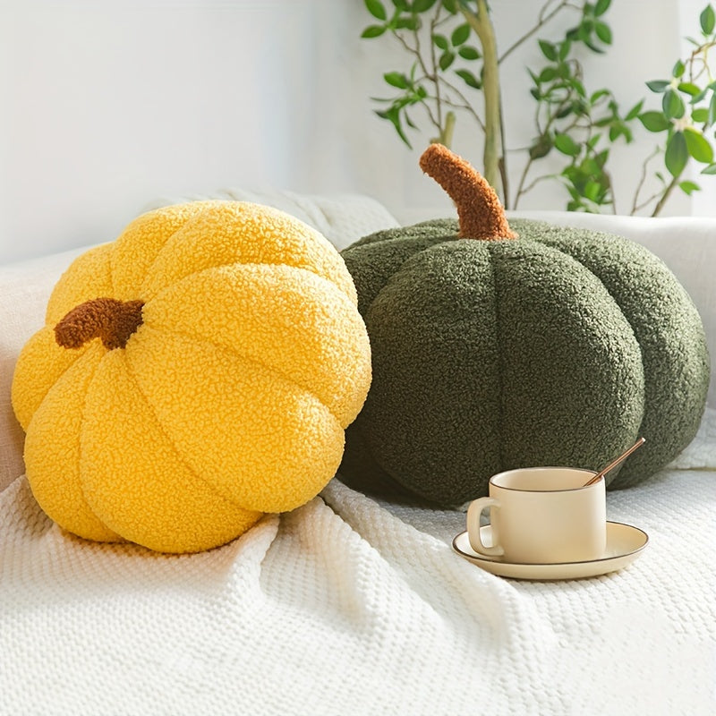 Decorative Cushion Warm Pumpkin Made of Soft Plush