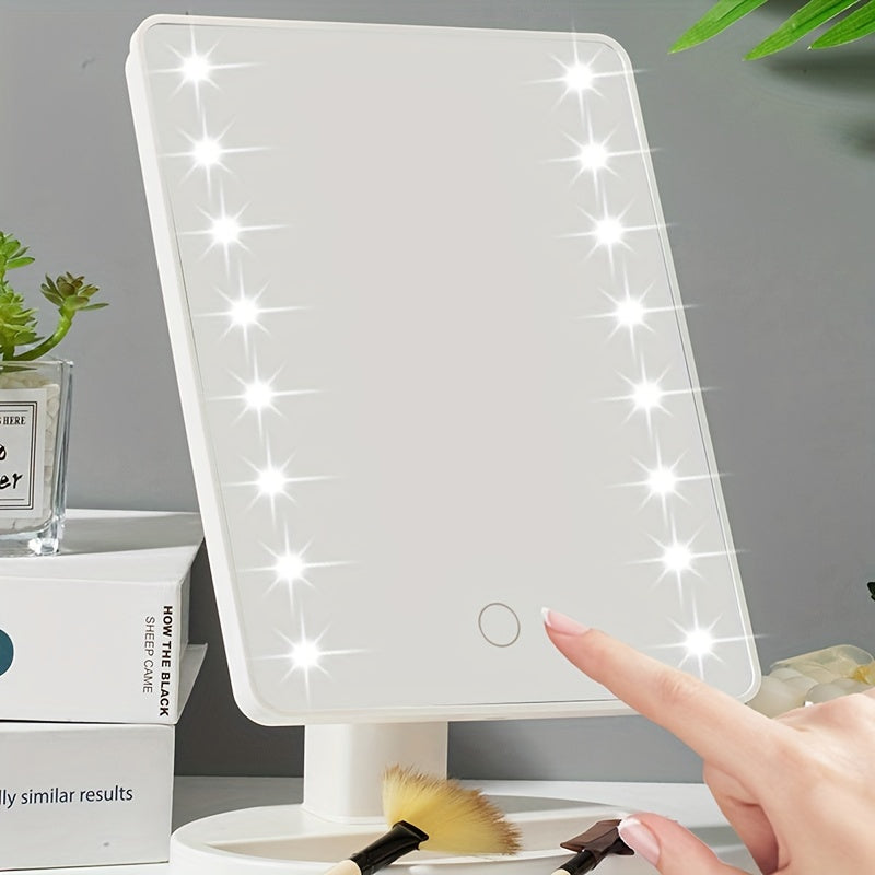 GlowMirror - Draagbare Make-up Spiegel met LED Verlichting