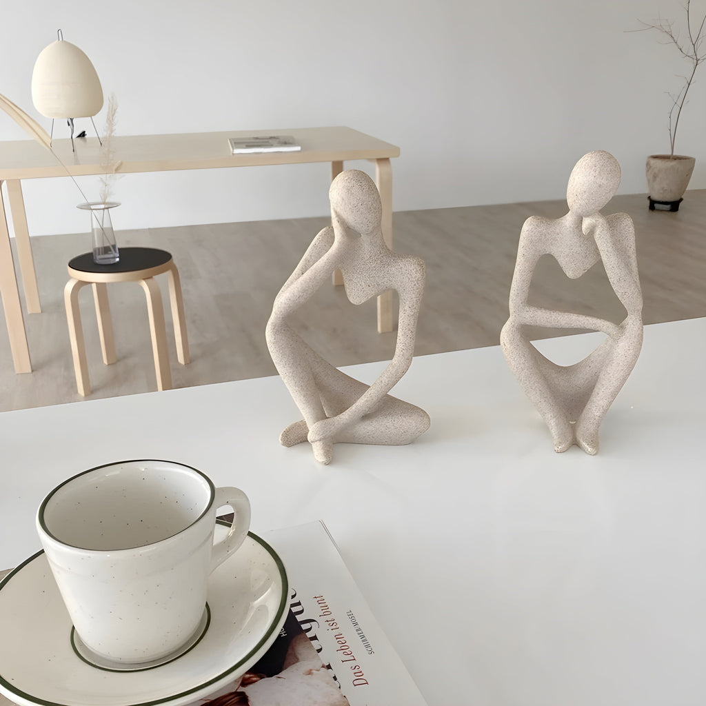 Abstract Thinker Beeldhouwwerk Huishouddecor
