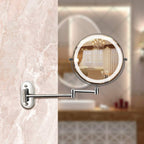 Troscana | LED Wandspiegel met Chroomrand en Vergroter