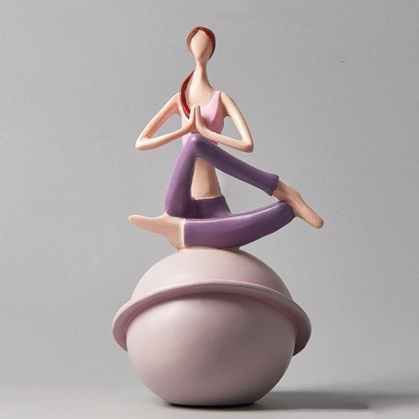 Yoga Lady Beeldhouwwerk Sculptuur