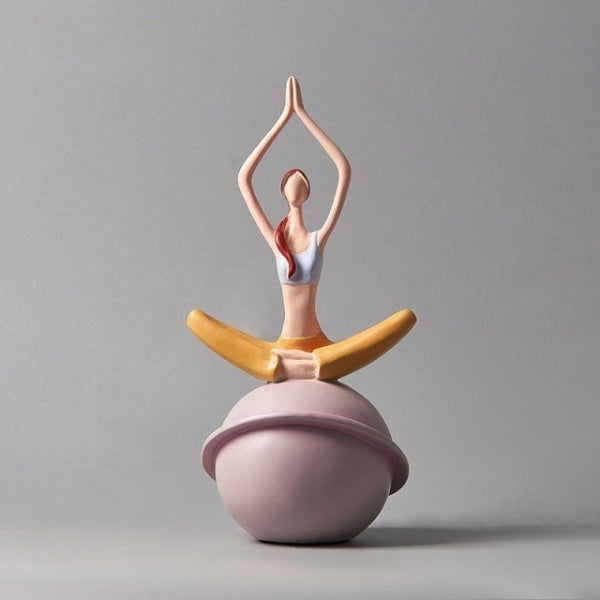 Yoga Lady Beeldhouwwerk Sculptuur