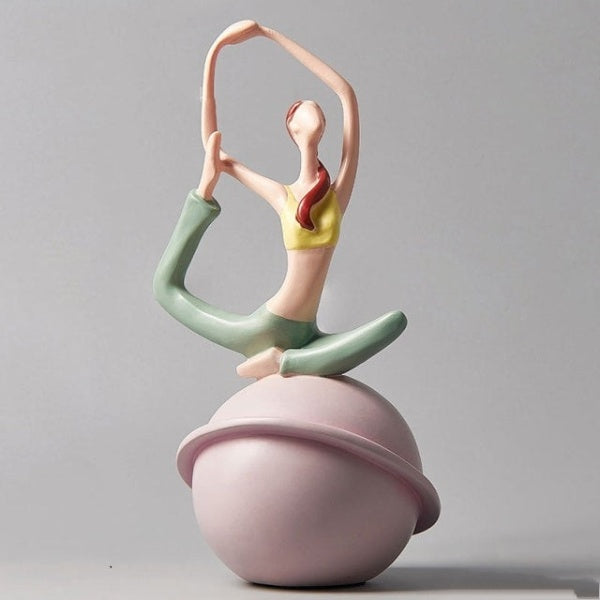 Yoga Lady Beeldhouwwerk Sculptuur