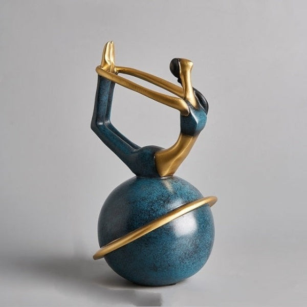 Yoga Lady Beeldhouwwerk Sculptuur