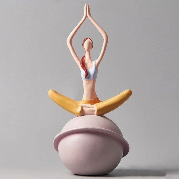 Yoga Lady Beeldhouwwerk Sculptuur