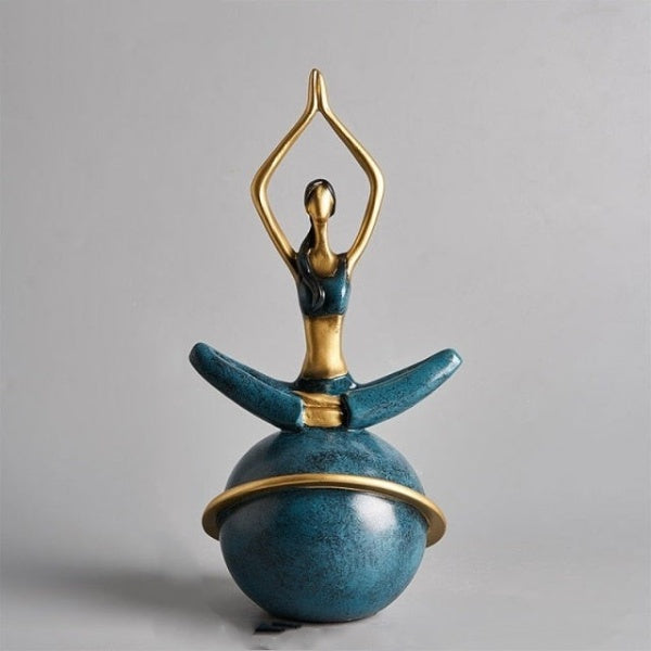 Yoga Lady Beeldhouwwerk Sculptuur