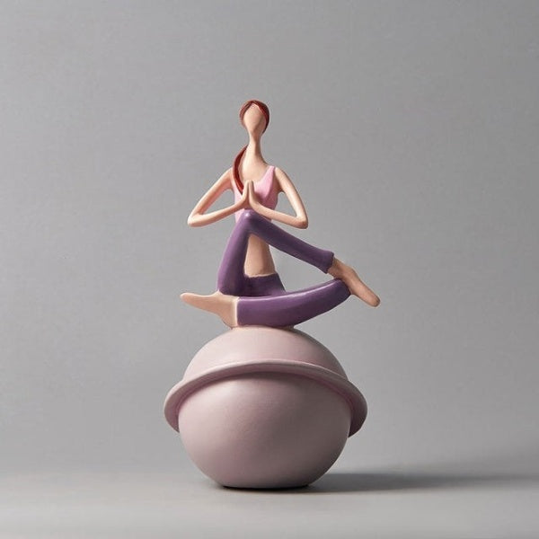 Yoga Lady Beeldhouwwerk Sculptuur
