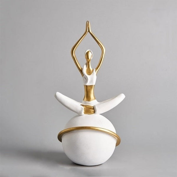 Yoga Lady Beeldhouwwerk Sculptuur