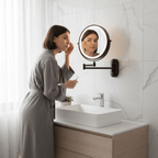 Troscana | LUMIVIEW – Oplaadbare LED Vergrotende Spiegel met Touch Control