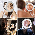 10x Zoom LED Make-up Spiegel