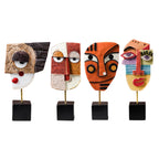 Abstract Pop Art Gezicht Thuis Sculptuur