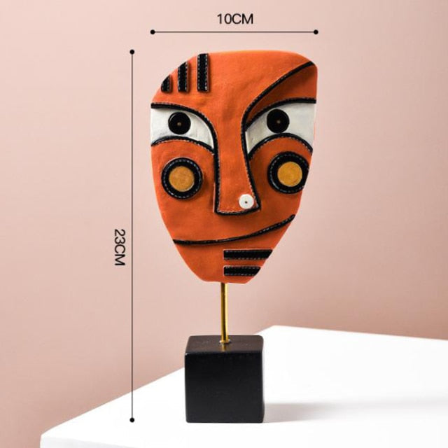 Abstract Pop Art Gezicht Thuis Sculptuur