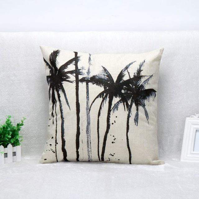 Floral Animal Tree of Life Bird Back Home Decorative Pillowcase