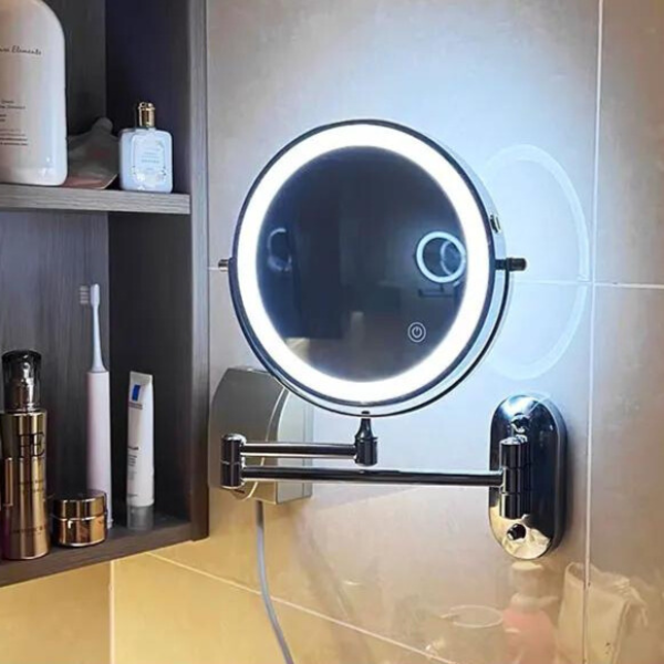 LED Wand-Gemonteerde Badkamerspiegel met Vergroting Troscana