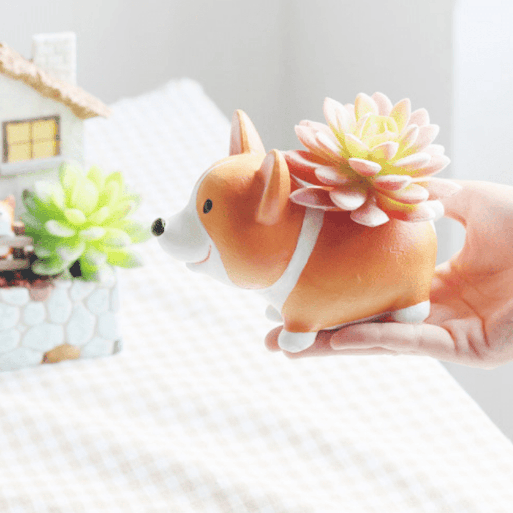 Hars Corgi Mini Bloempot
