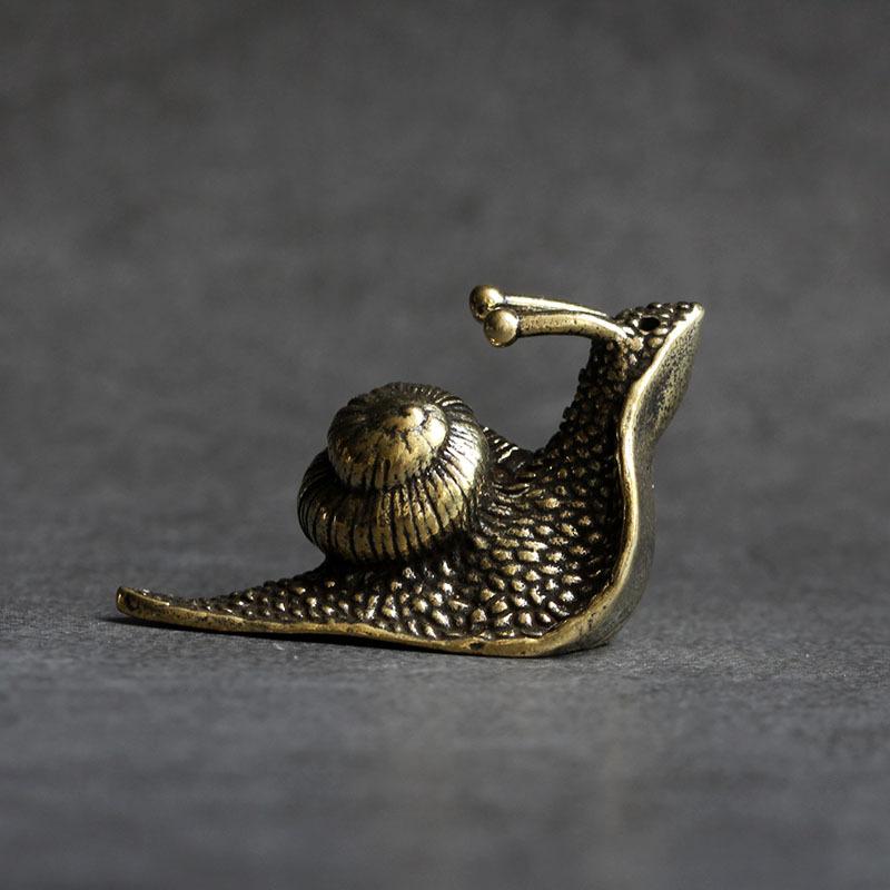 Retro Queen Koperen Mini Slak Thee Huisdier Bureau Ornament