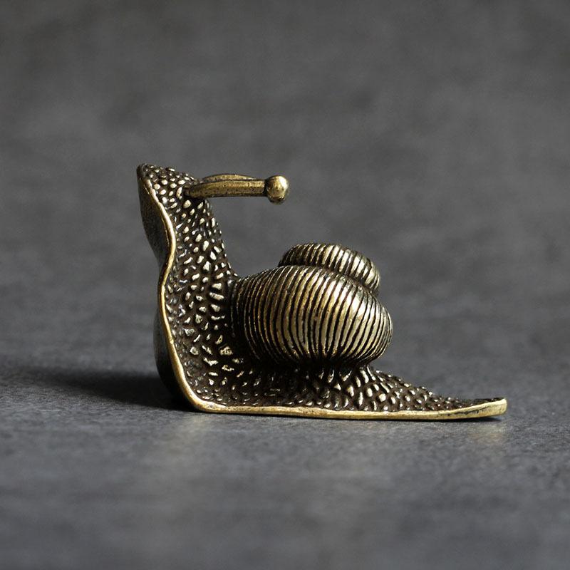 Retro Queen Koperen Mini Slak Thee Huisdier Bureau Ornament