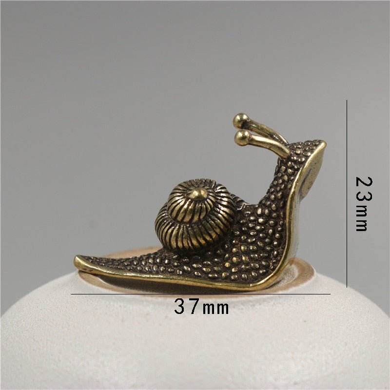 Retro Queen Koperen Mini Slak Thee Huisdier Bureau Ornament