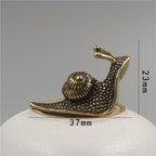 Retro Queen Koperen Mini Slak Thee Huisdier Bureau Ornament