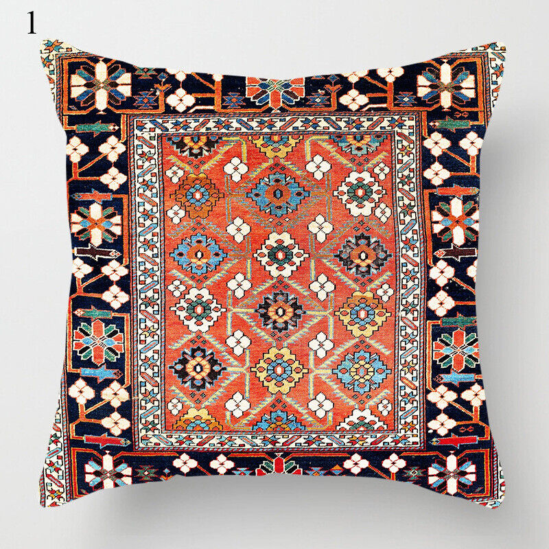 Etnische Boho Mandala Print Linnen Gooi Kussenhoes Bank Kussen Bedekking Woondecoratie# Troscana