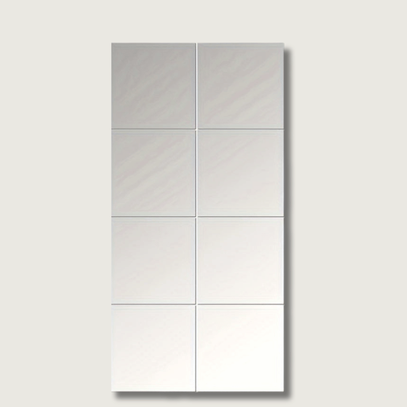 EleganceTiles - 8 Stijlvolle Zelfklevende Spiegeltegels voor HuDecoratie
