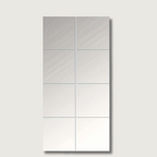 EleganceTiles - 8 Stijlvolle Zelfklevende Spiegeltegels voor HuDecoratie