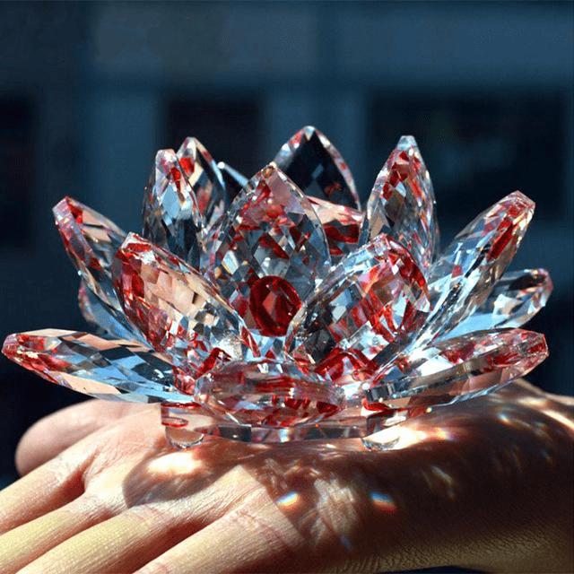 Quartz Kristal Lotus Bloem