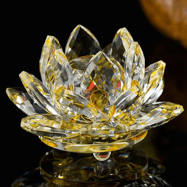 Quartz Kristal Lotus Bloem