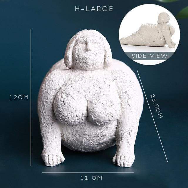 Zelfbewuste Dame Figuren