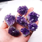 Roh-Amethist-Quartz-Kristal-Cluster